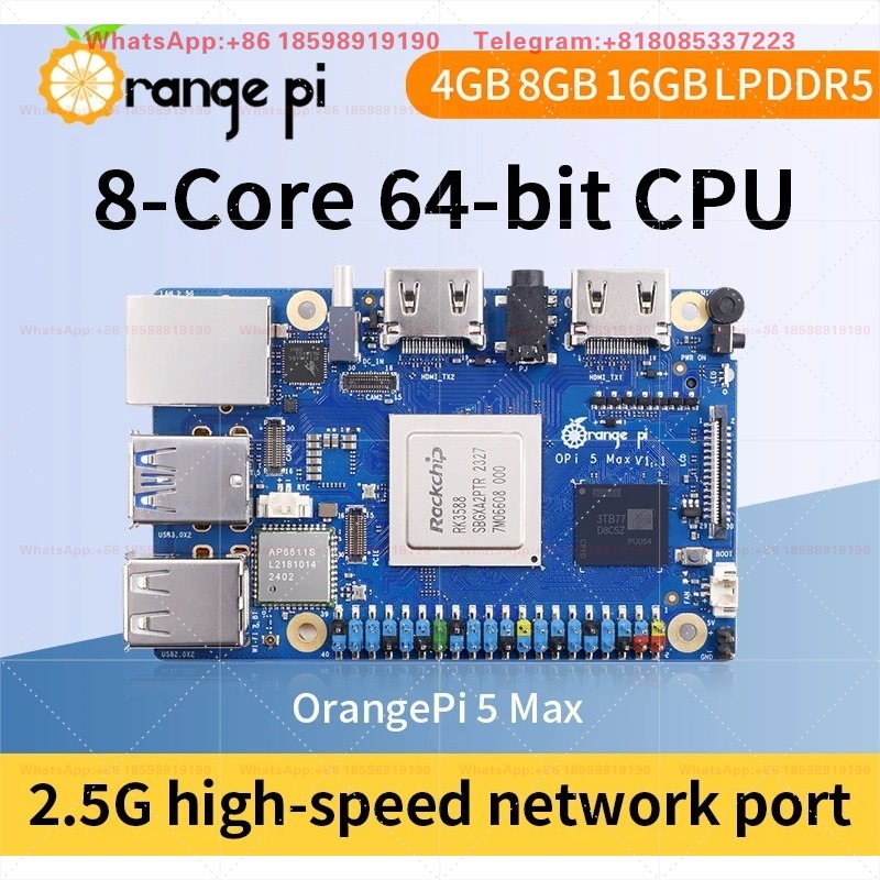 Orange Pi 5 Max 8GB / 16GB RAM - Orange Pi 5 Plus 16Gb review and price